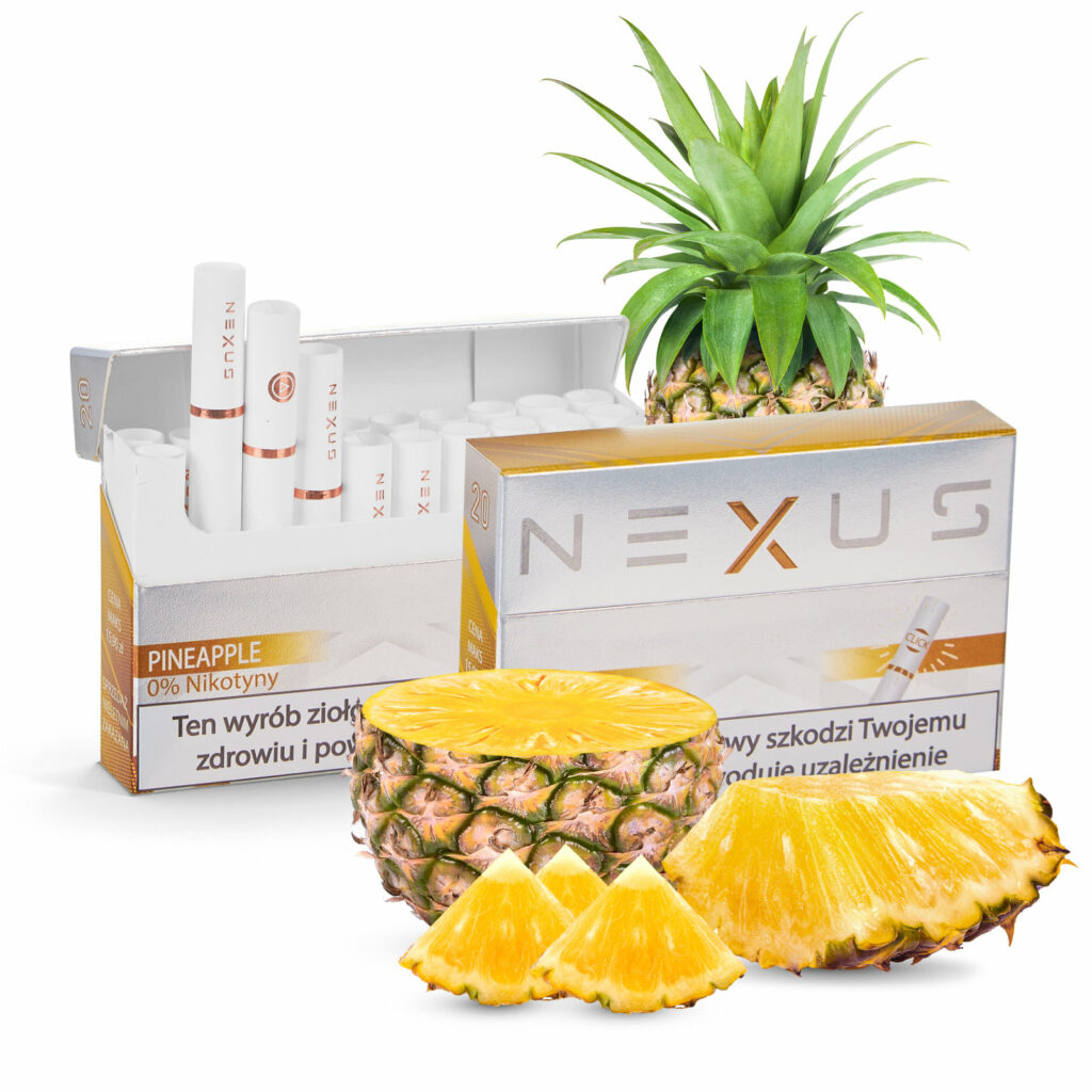 Ananasowe wkłady NEXUS FREE Pineapple kompatybilne z podgrzewaczami IQOS, LIL SOLID, UWOO
